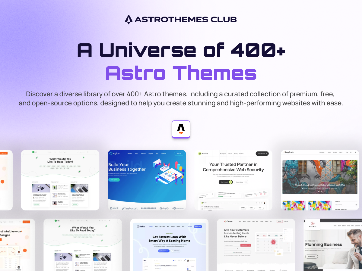 100+ Premium Astro Themes & Templates | Astrothemes Club