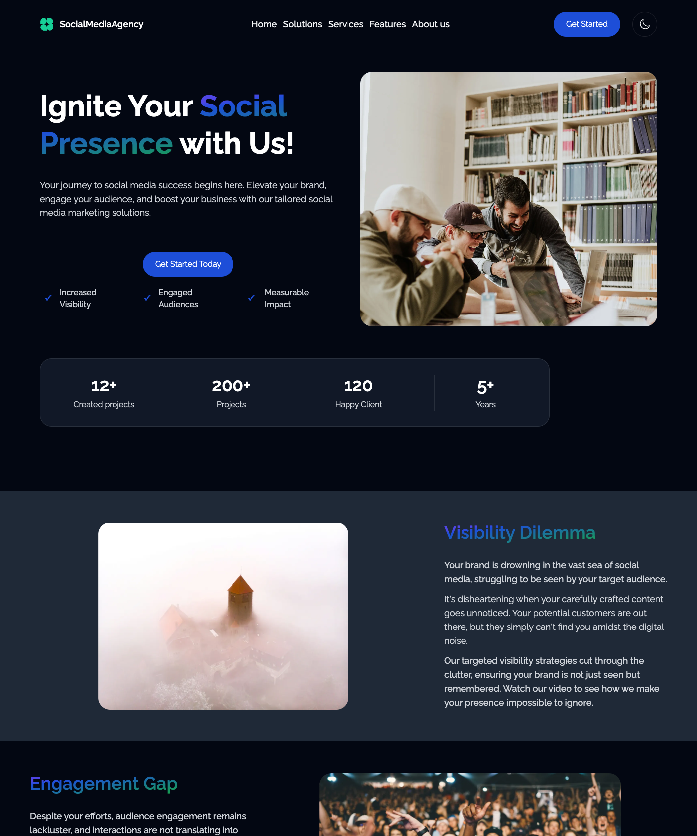 Screenshot of Agency Theme