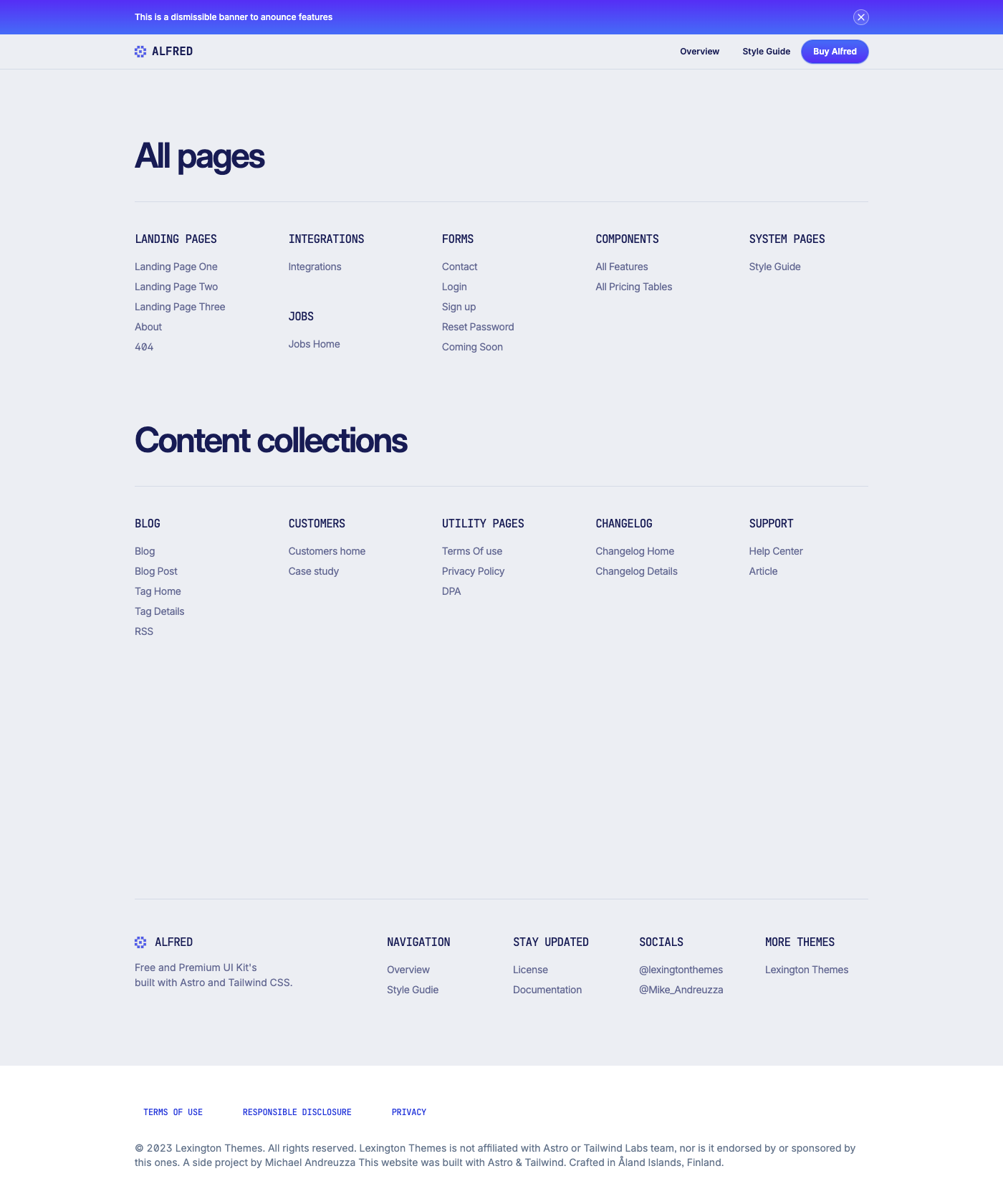 Screenshot of Alfred