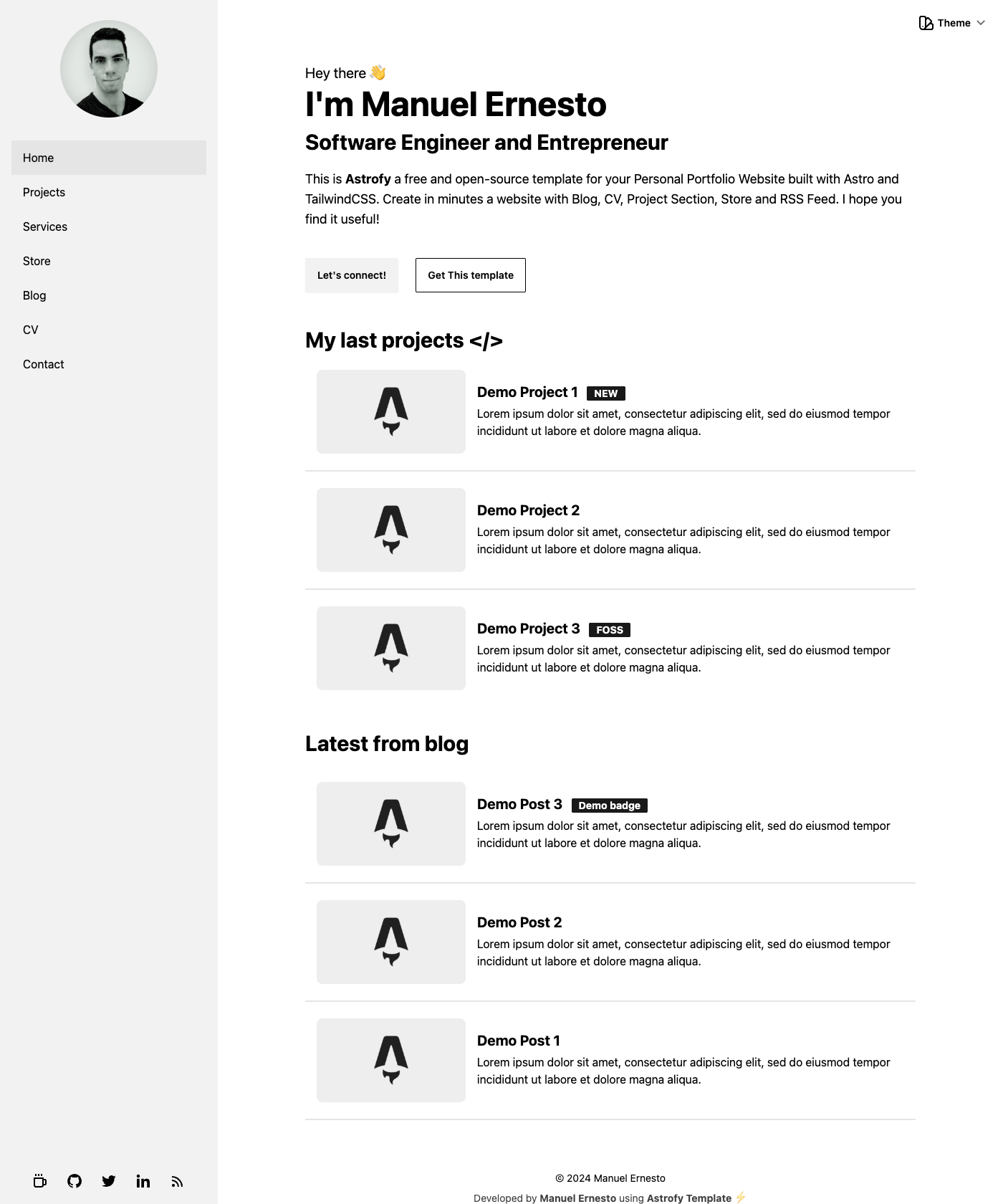 Screenshot of Astrofy