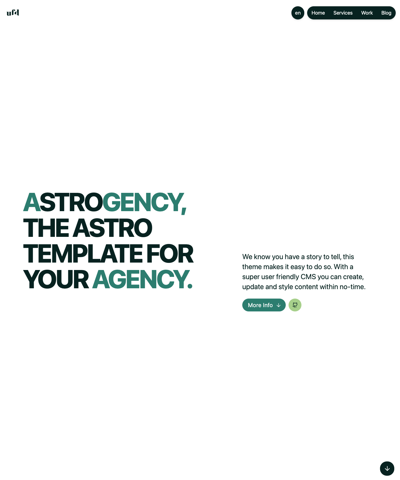 Screenshot of Astrogency