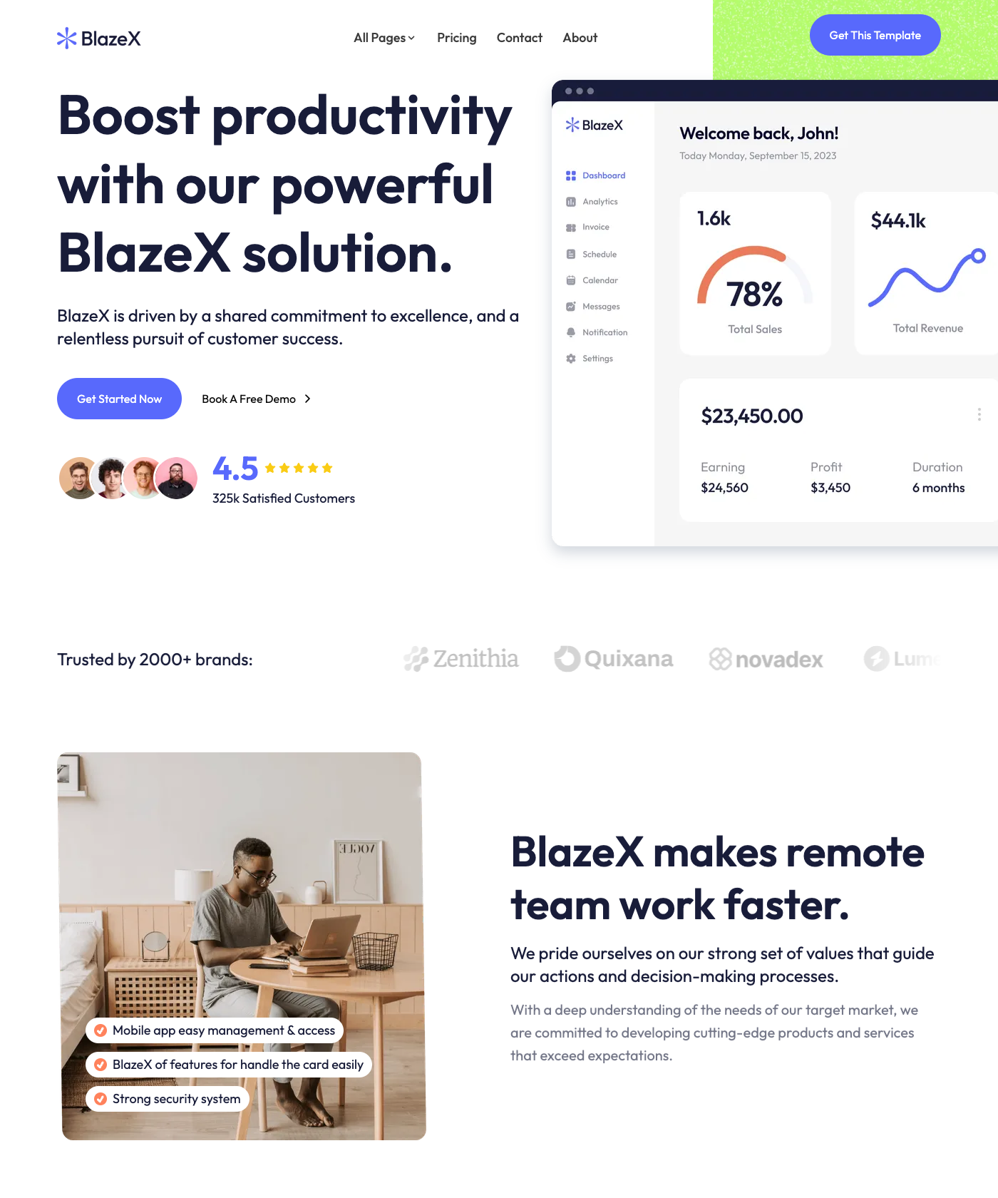 Screenshot of BlazeX Astro