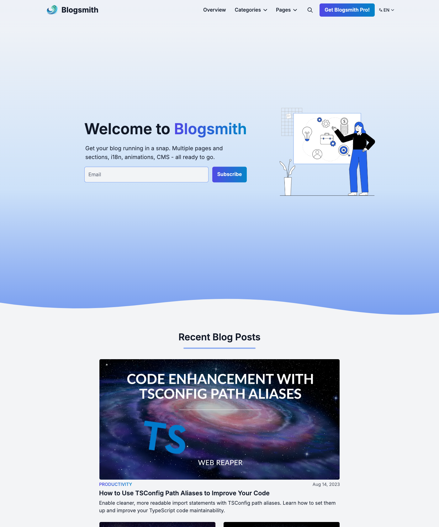 Screenshot of Blogsmith Pro