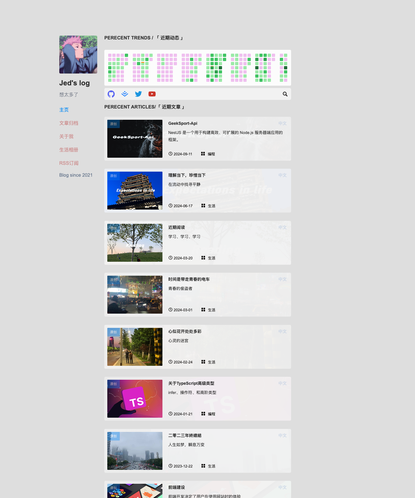Screenshot of Blogster JedXu