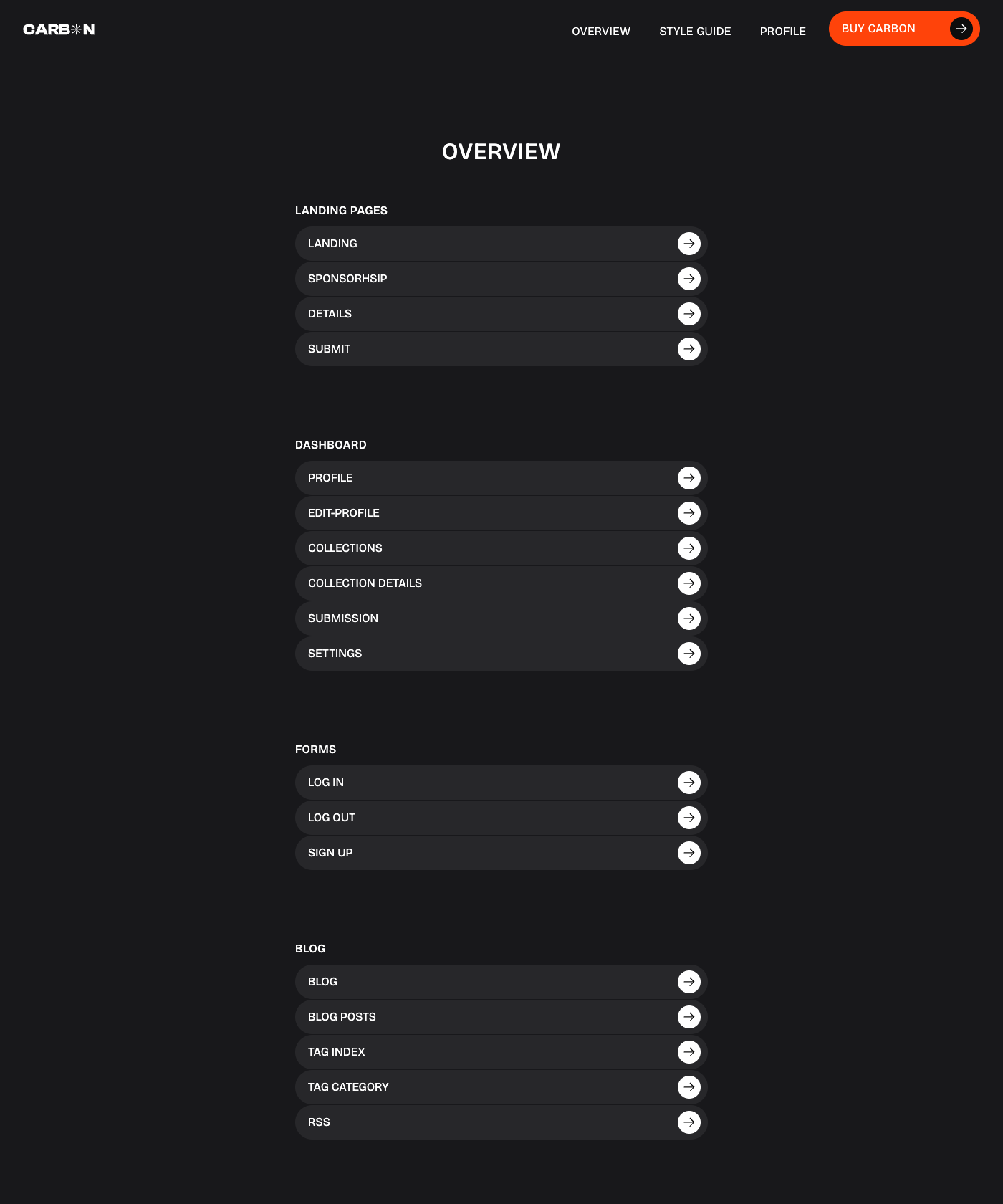 Screenshot of Carbon