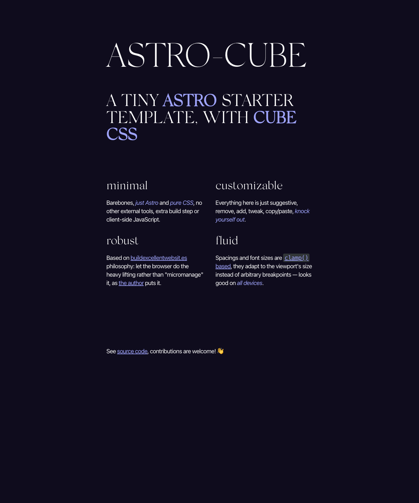 Screenshot of Astro Cube