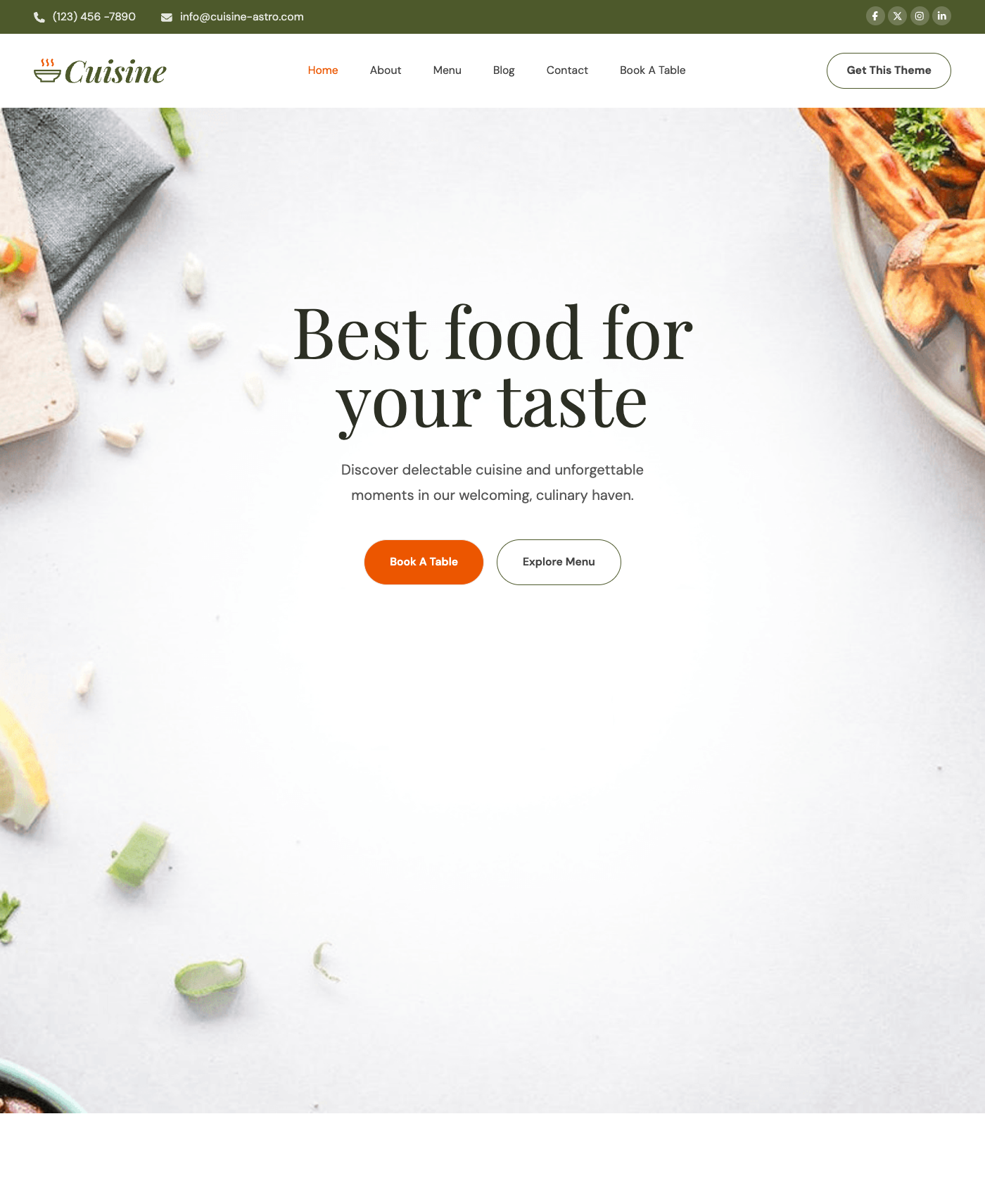Screenshot of Cuisine Astro