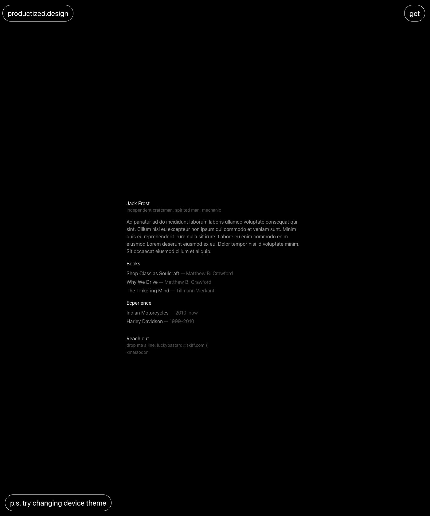 Screenshot of Essentialist