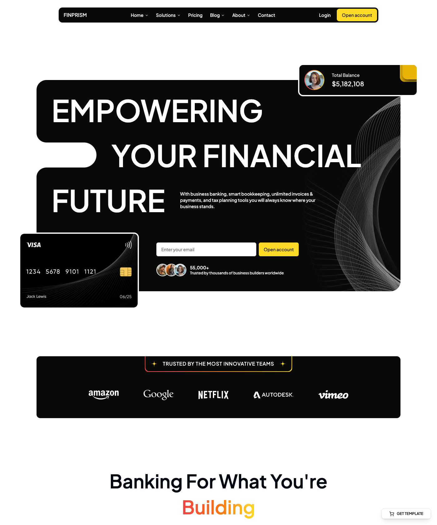 Screenshot of FinPrism