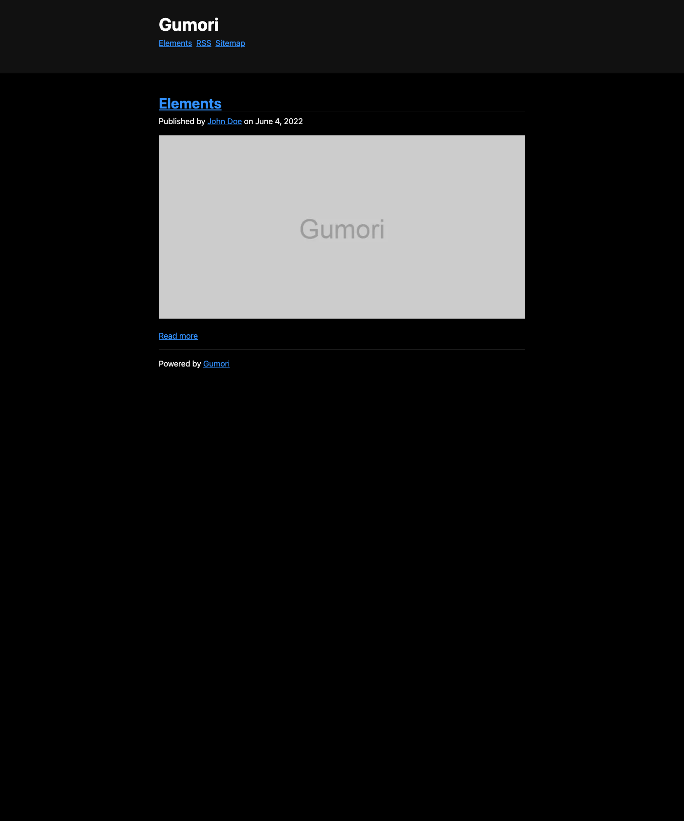 Screenshot of Gumori