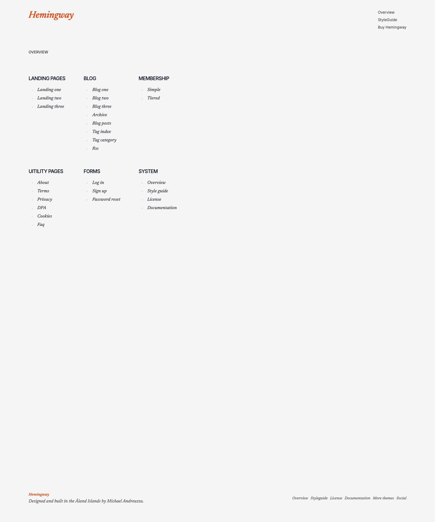 Screenshot of Hemingway