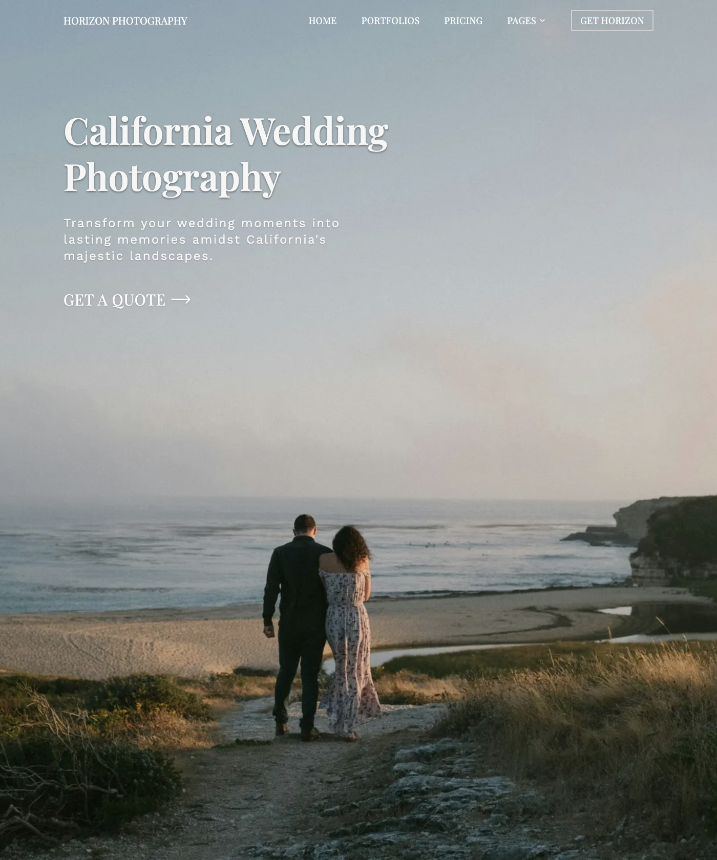 Screenshot of Horizon - Photography Template