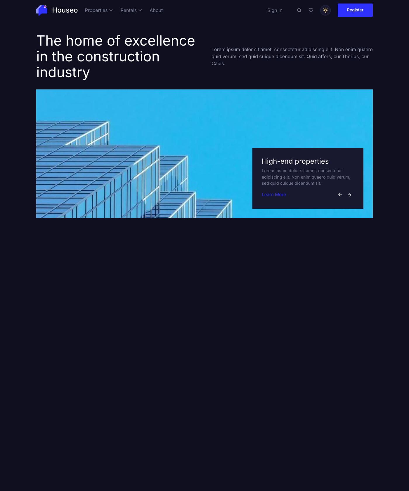 Screenshot of Houseo