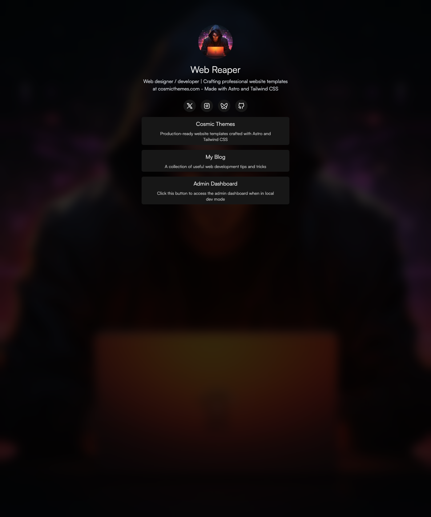 Screenshot of Landing Pad
