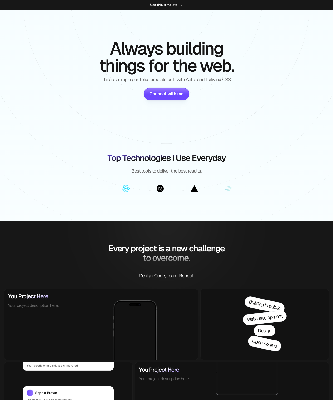 Screenshot of LiteFolio