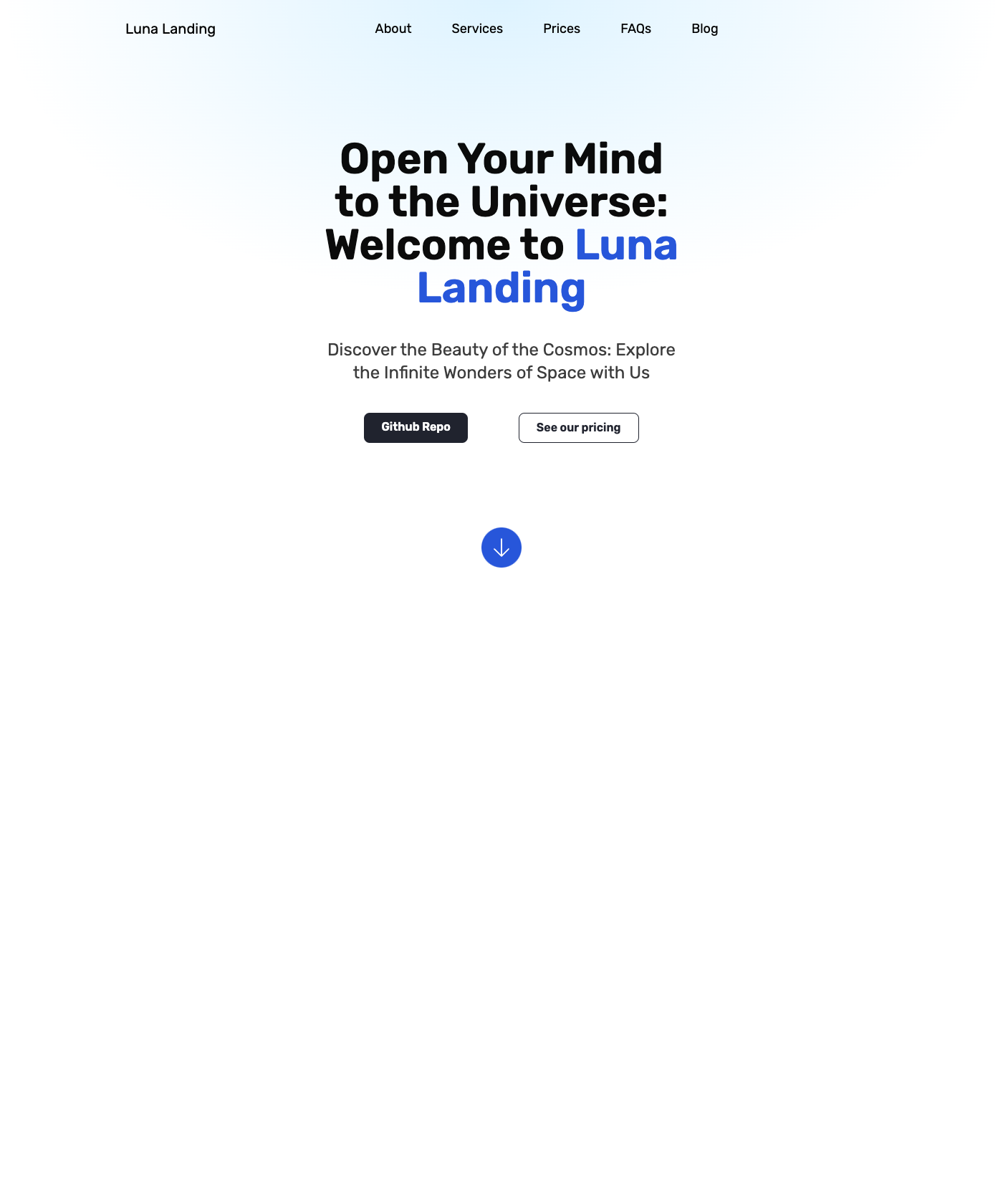 Screenshot of Luna Landing