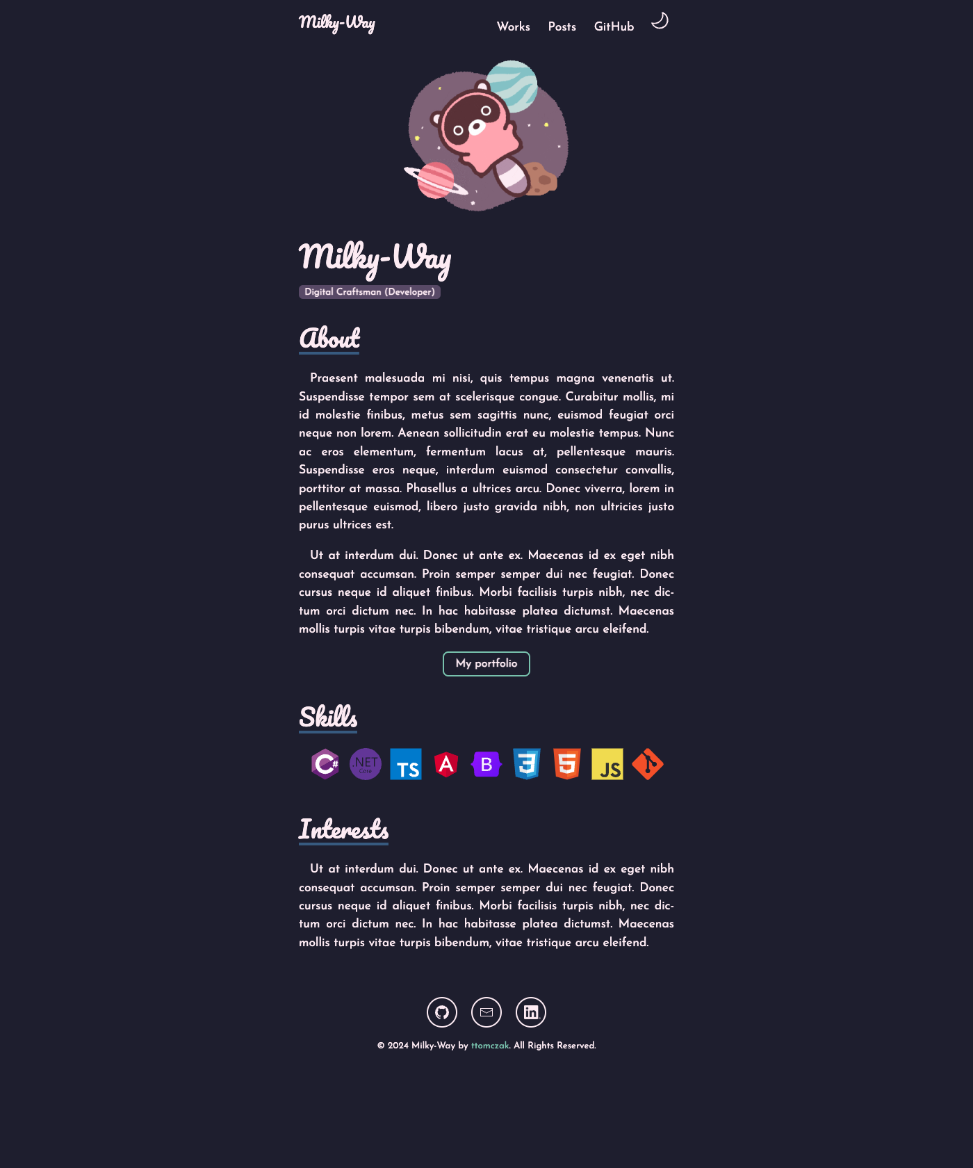 Screenshot of Milky Way