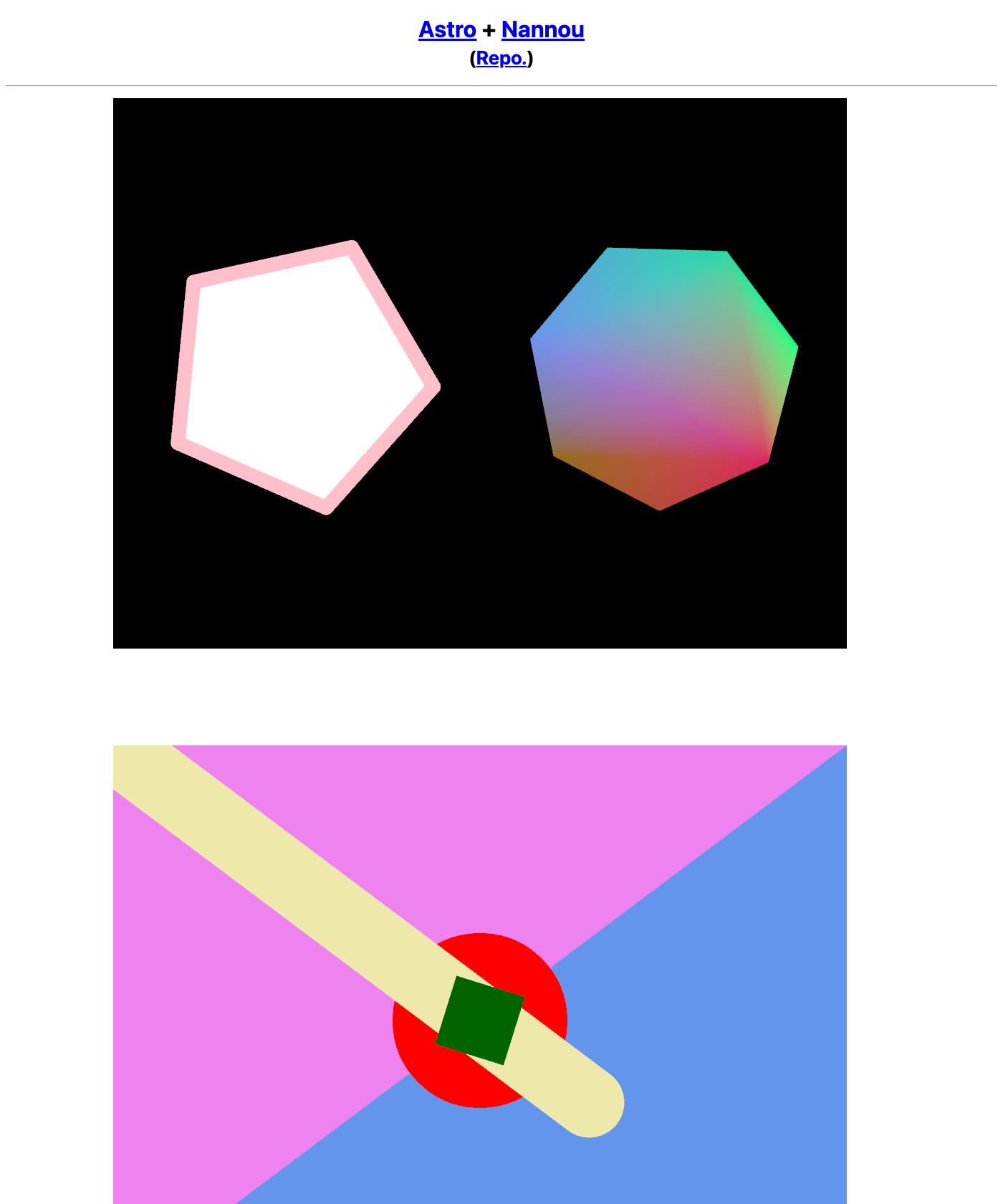 Screenshot of Astro Nannou Starter