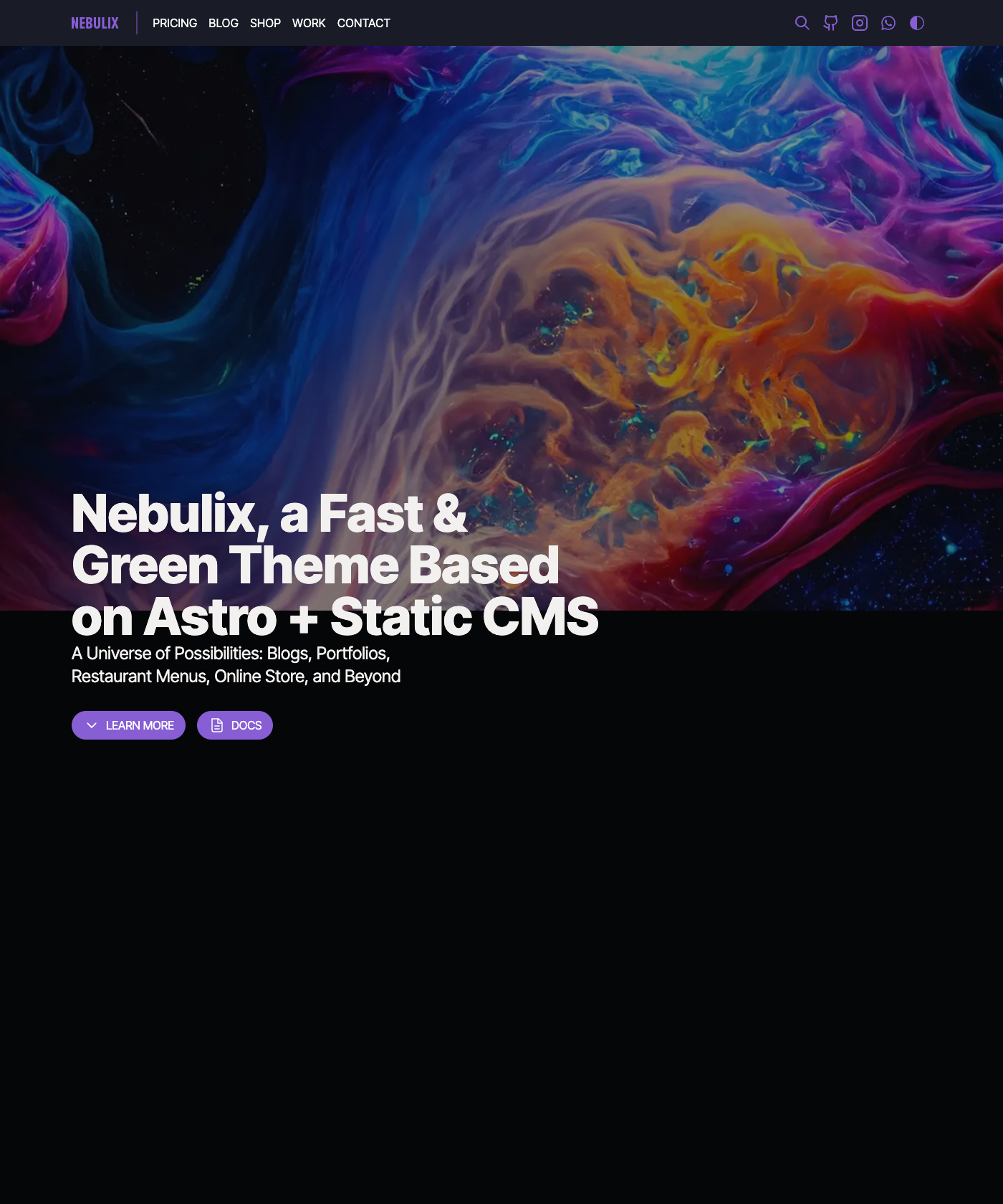 Screenshot of Nebulix