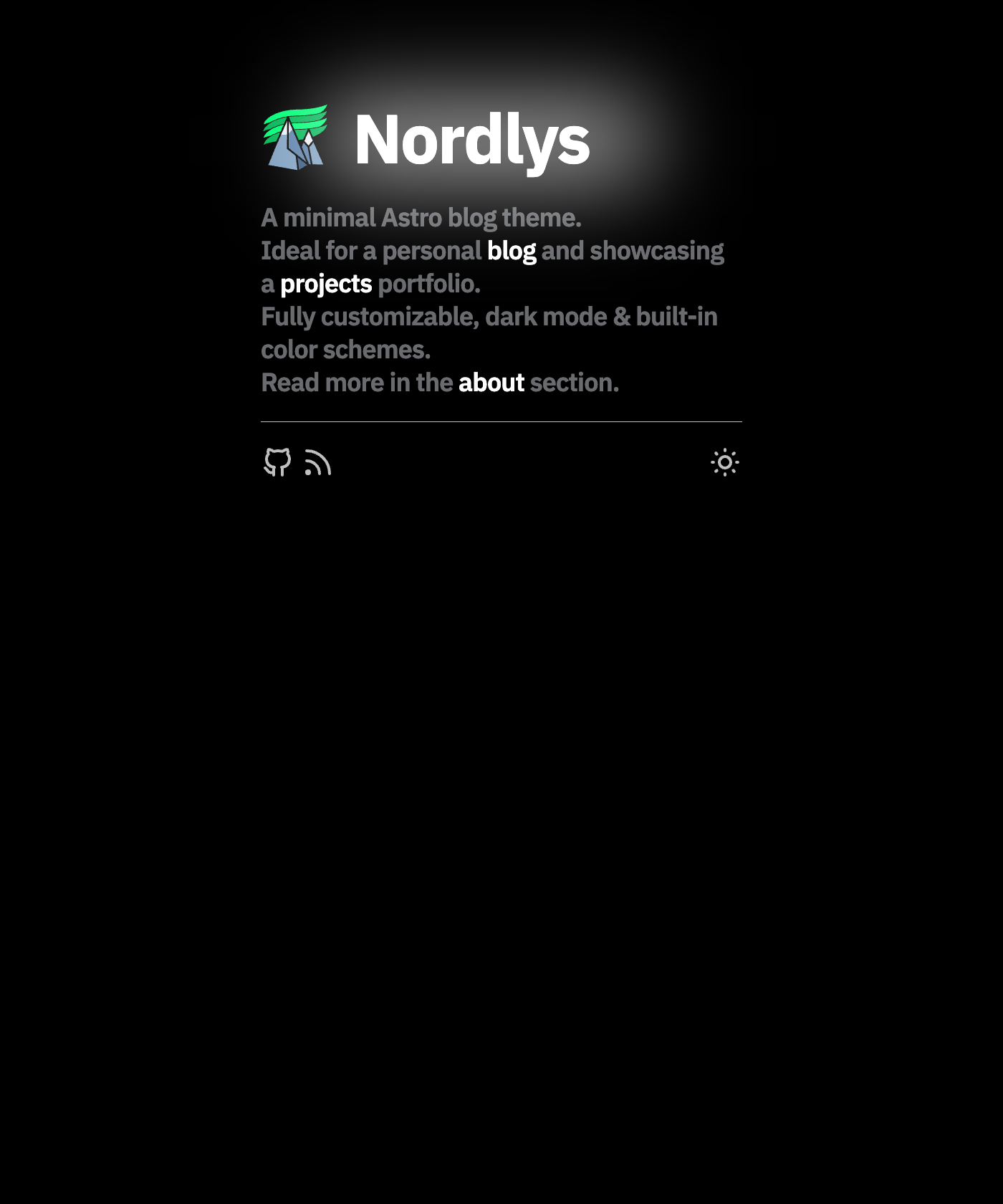 Screenshot of Nordlys