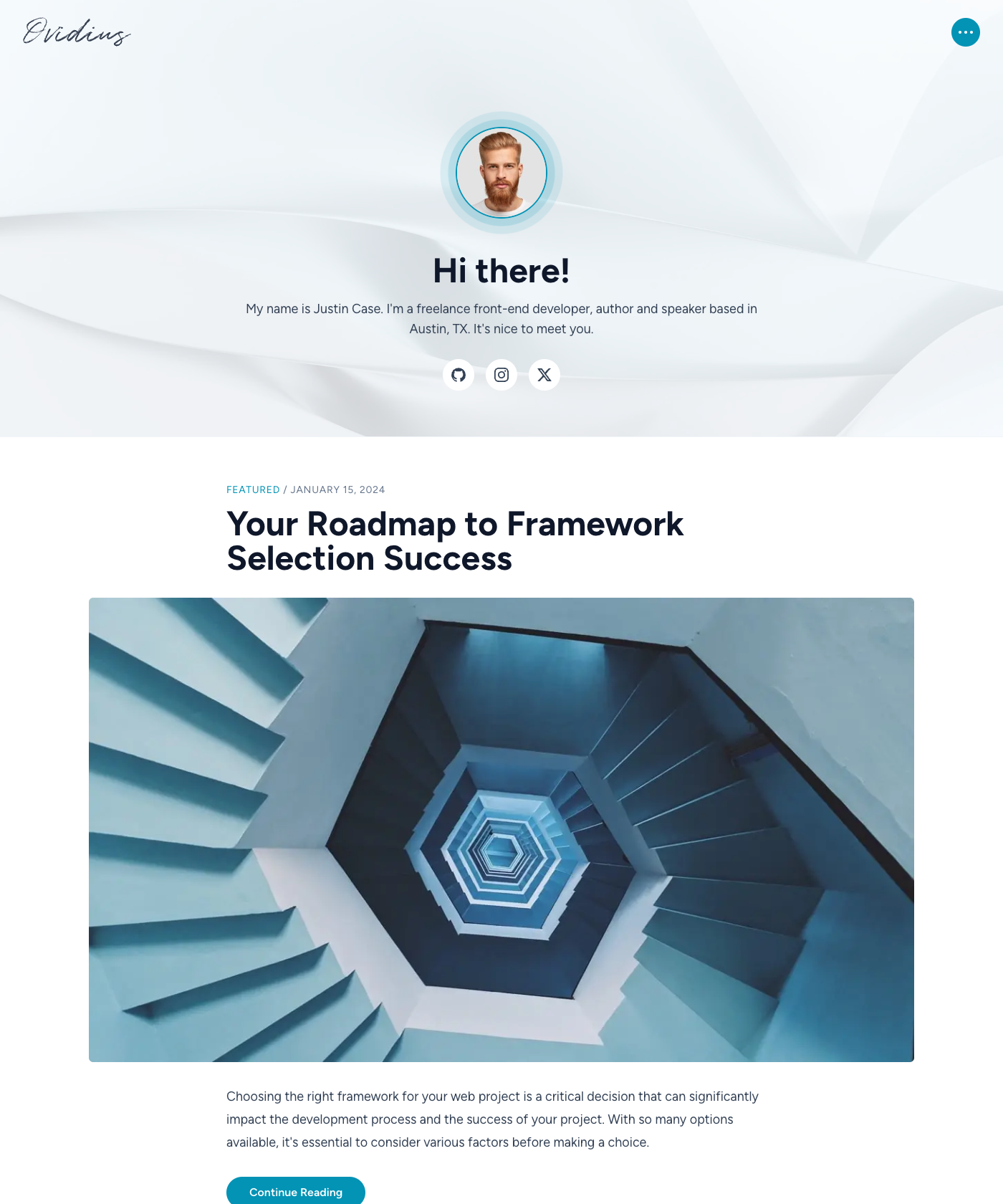 Screenshot of Ovidius