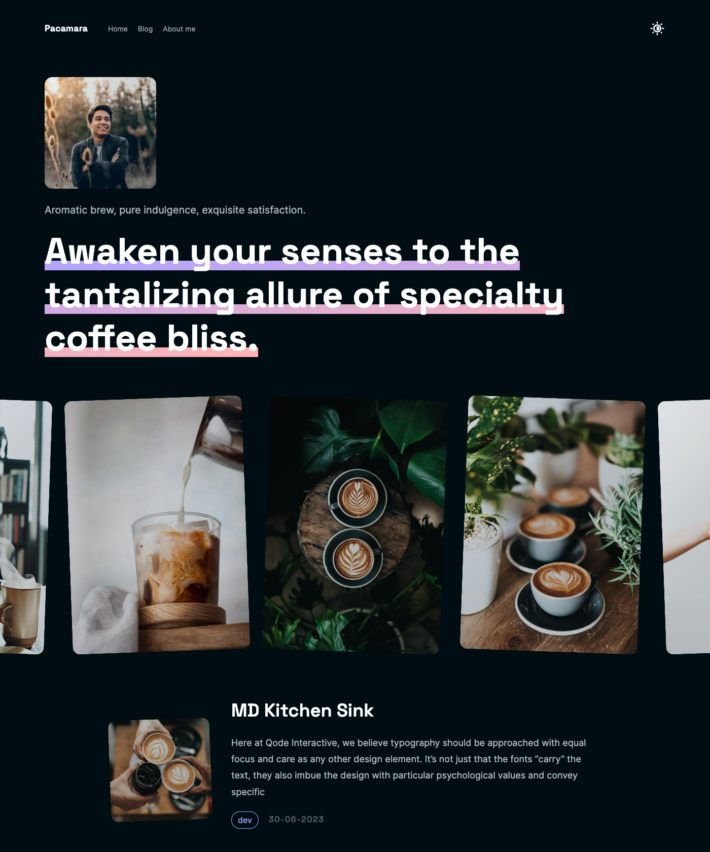 Screenshot of Pacamara Astro