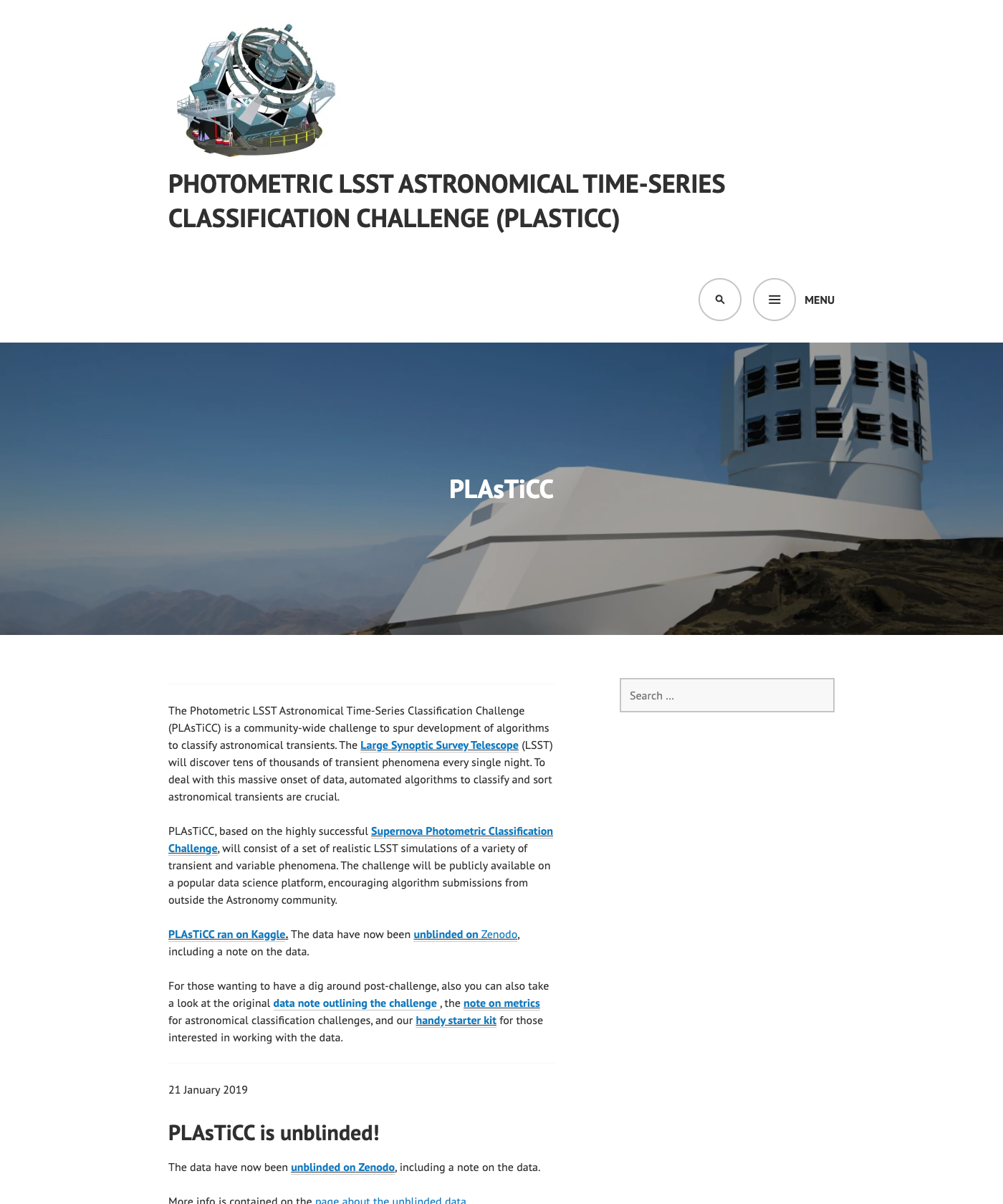 Screenshot of Plasticc Kit