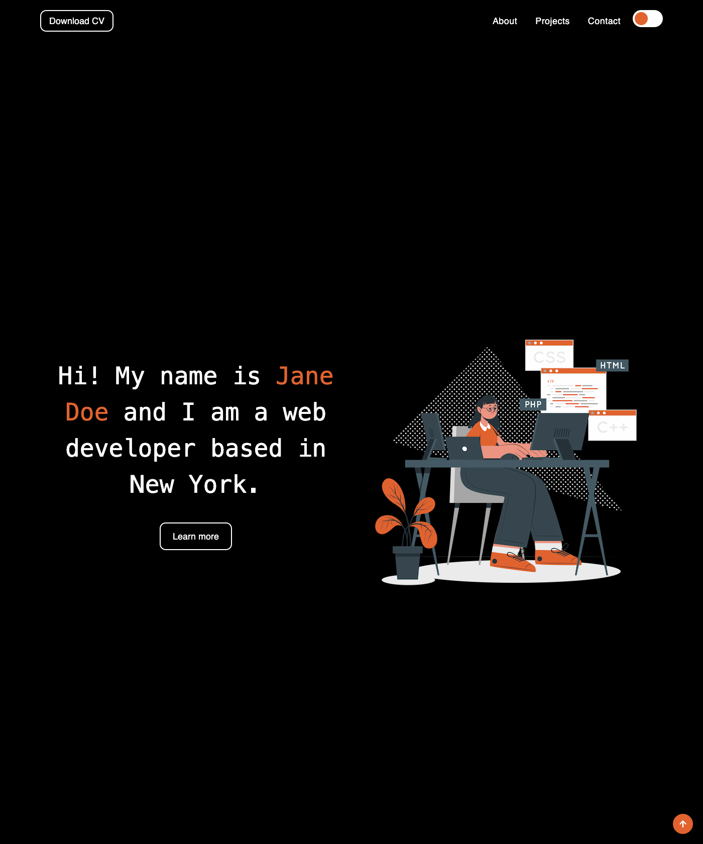 Screenshot of Astro Portfolio