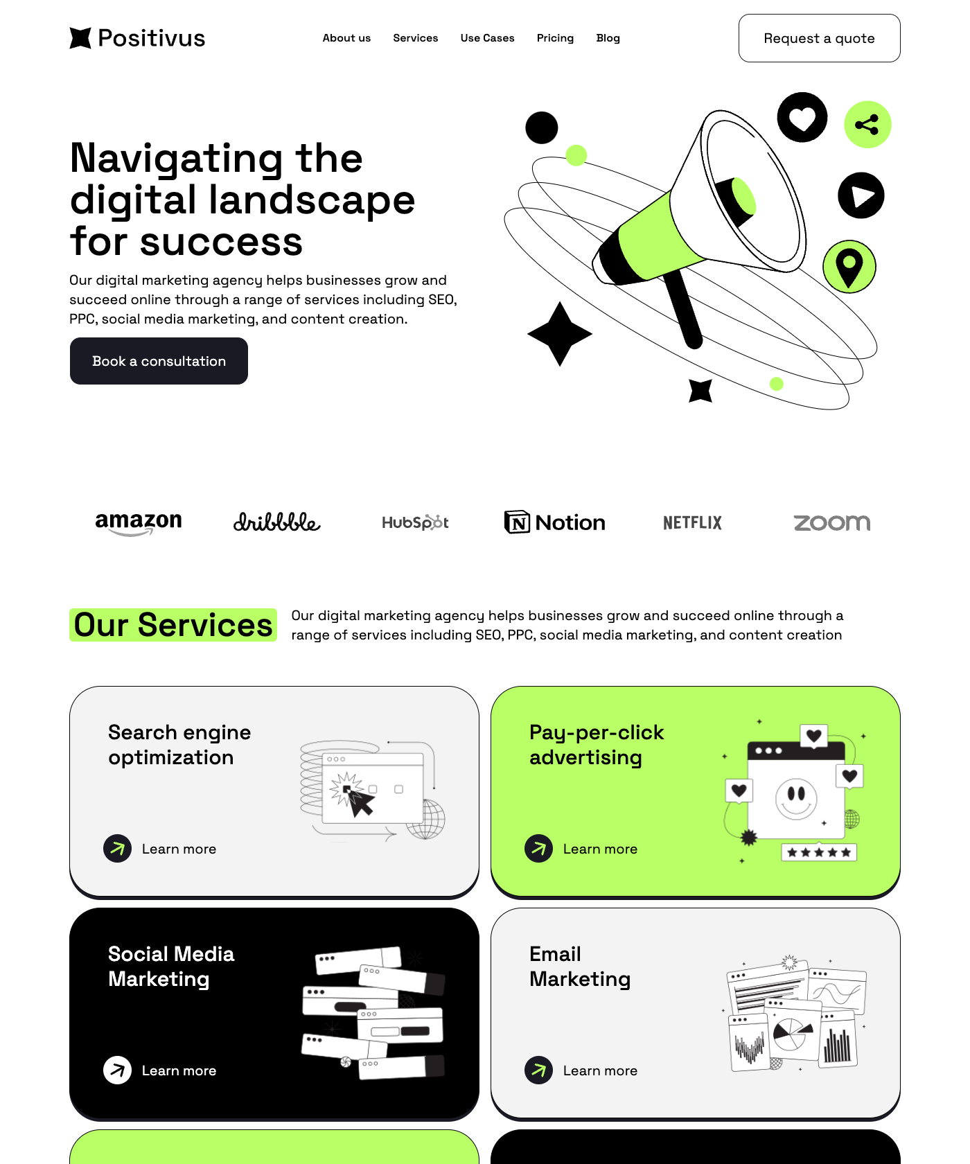 Screenshot of Positivus