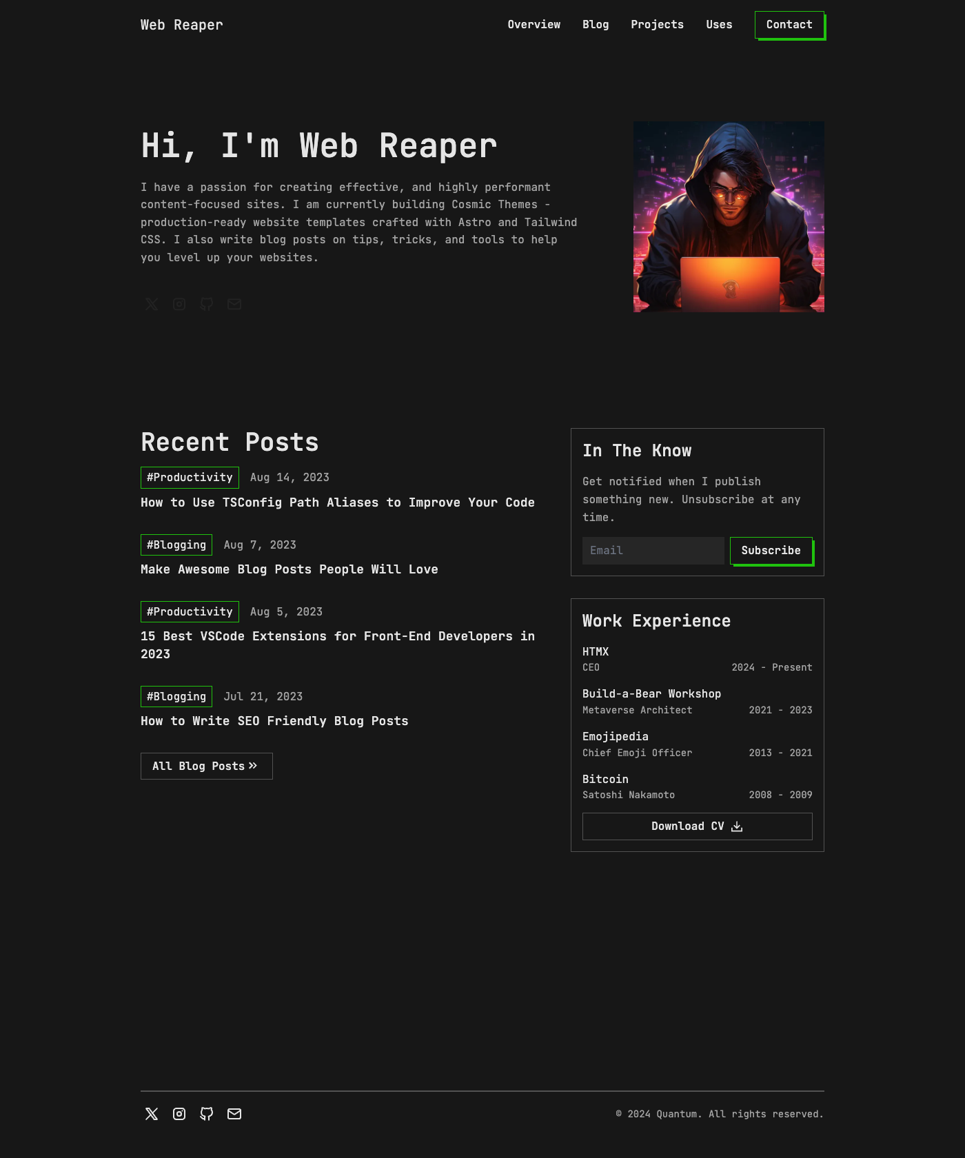 Screenshot of Quantum