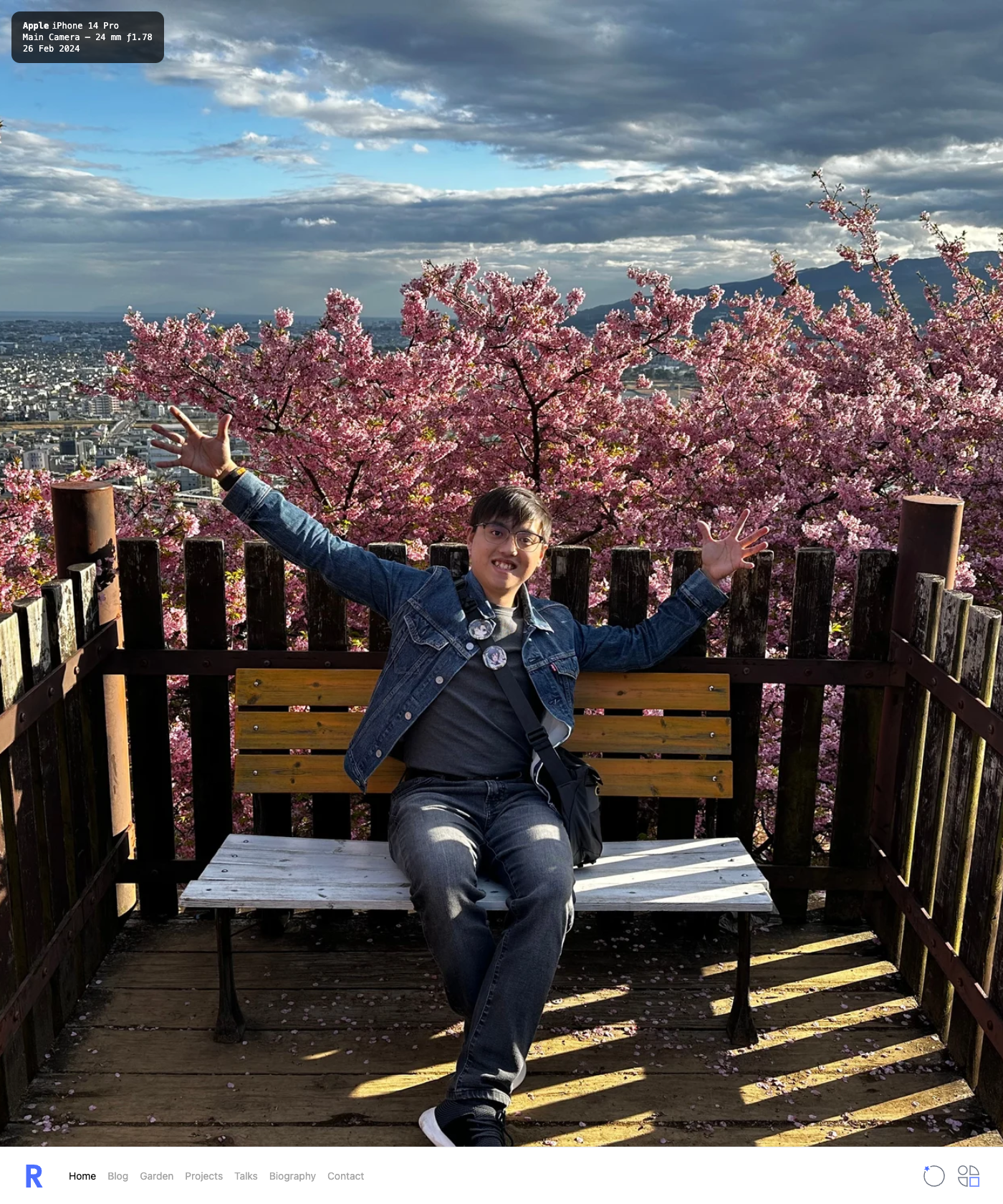 Screenshot of Rayriffy Blog Next