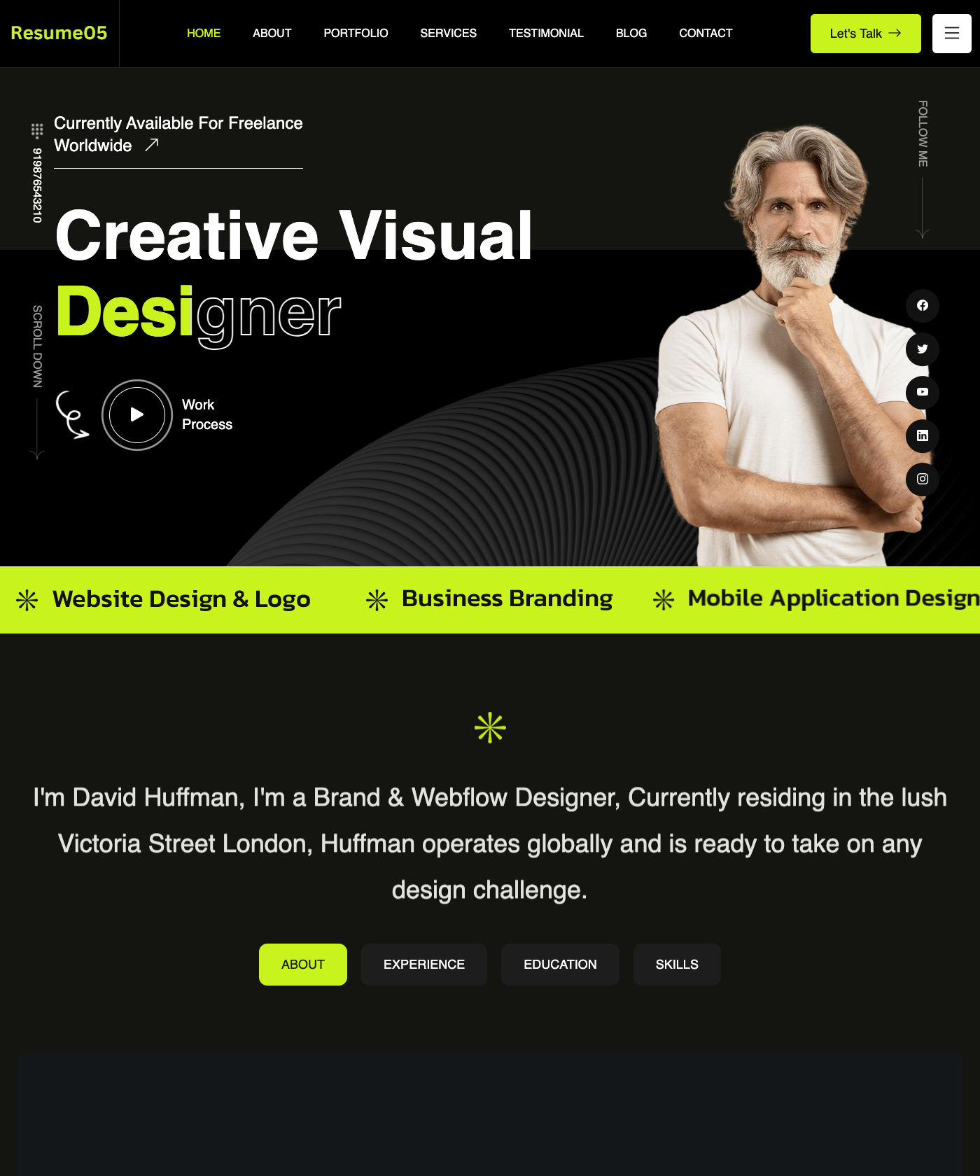 Screenshot of Resume05