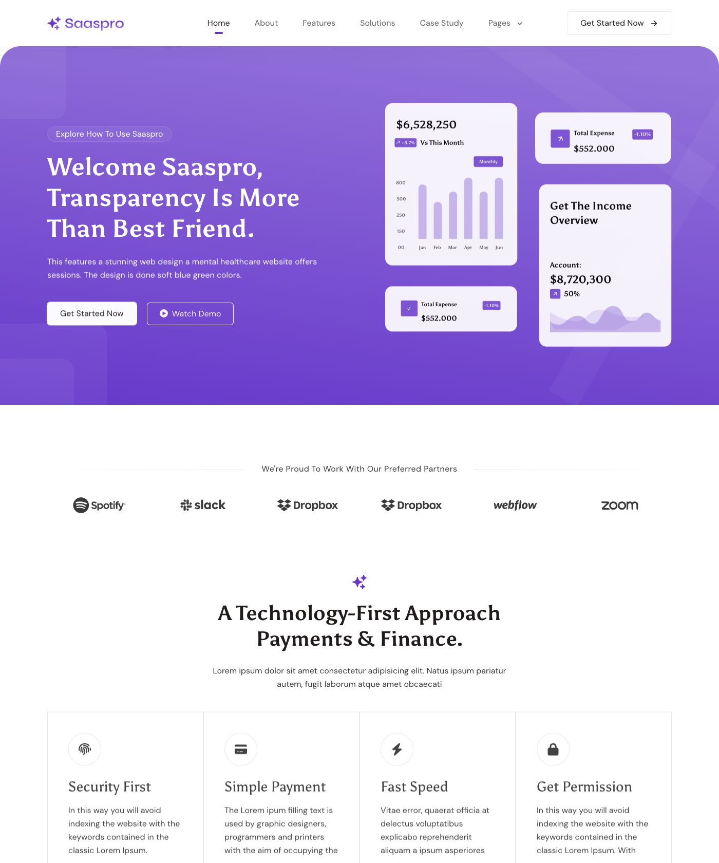 Screenshot of Saaspro Astro