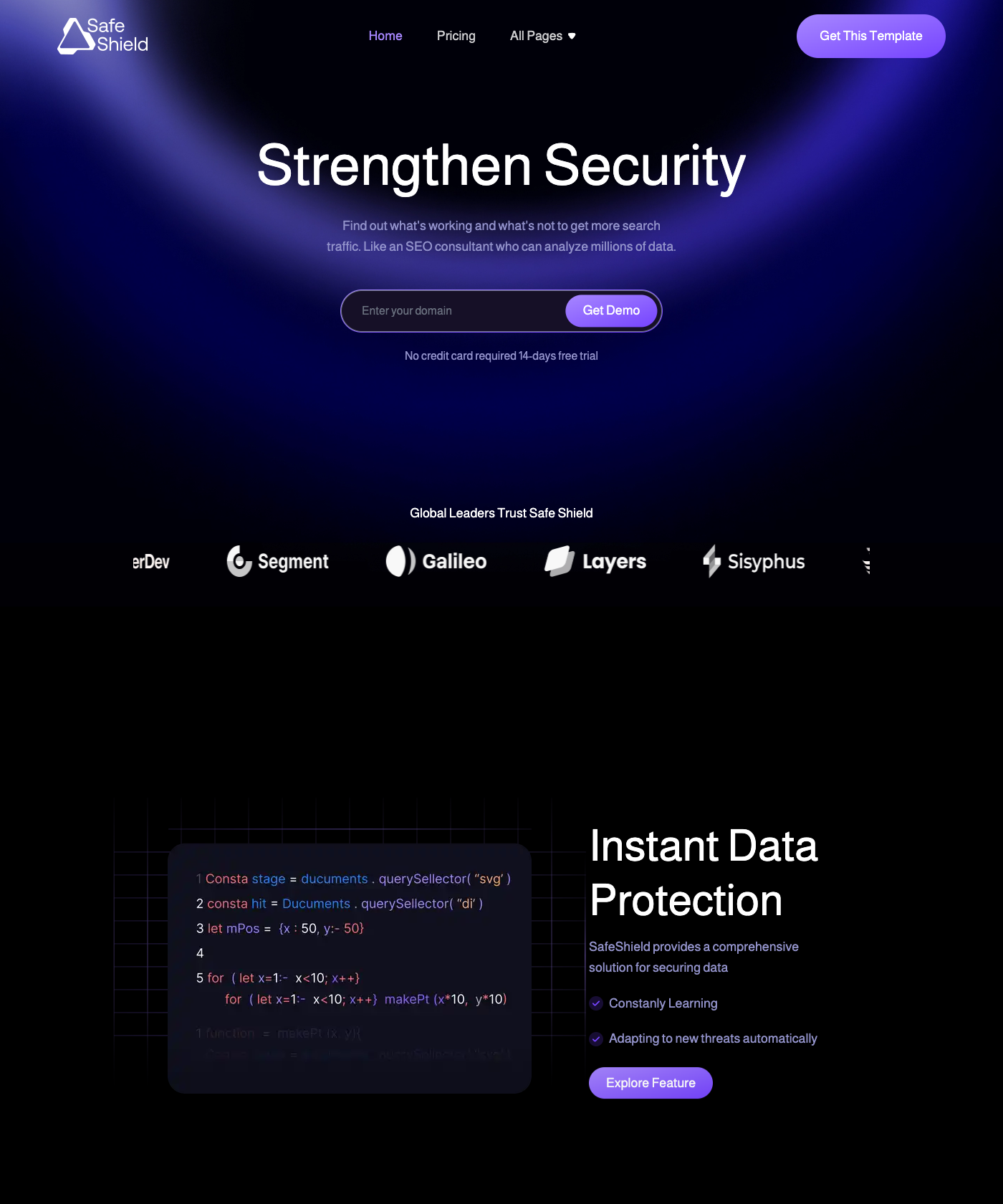 Screenshot of SafeShield Astro