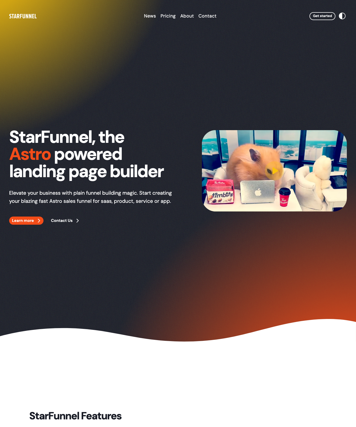 Screenshot of StarFunnel