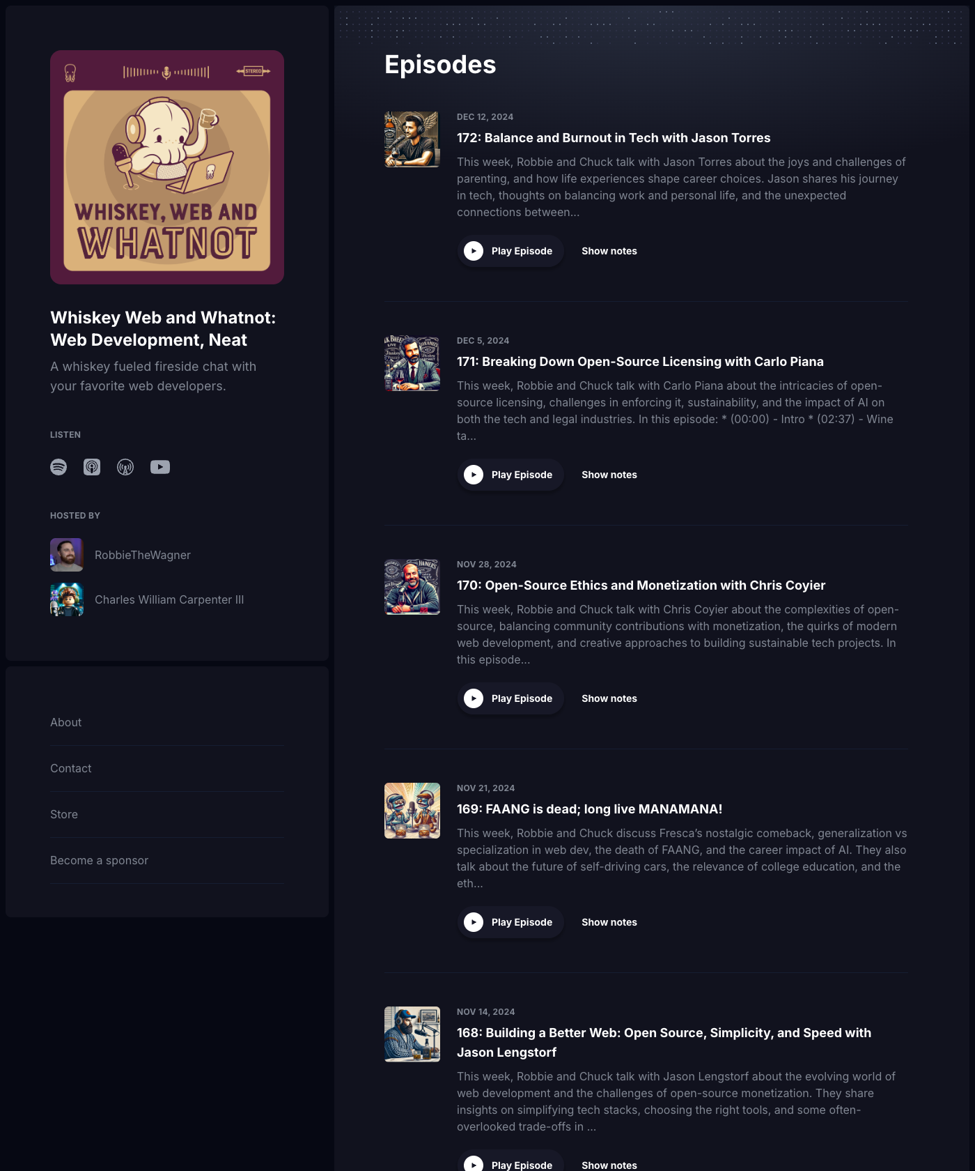 Screenshot of Starpod