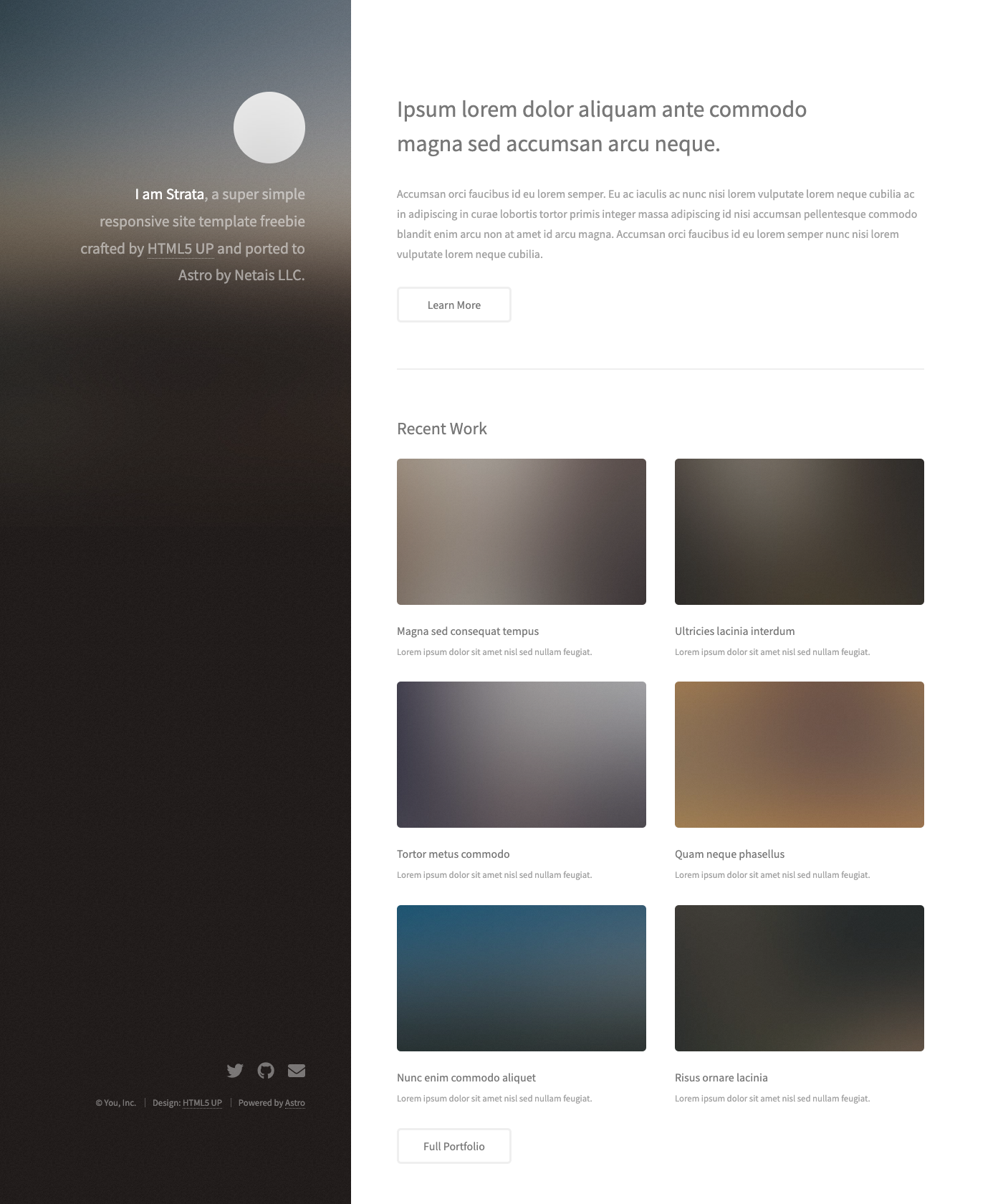 Screenshot of Strata