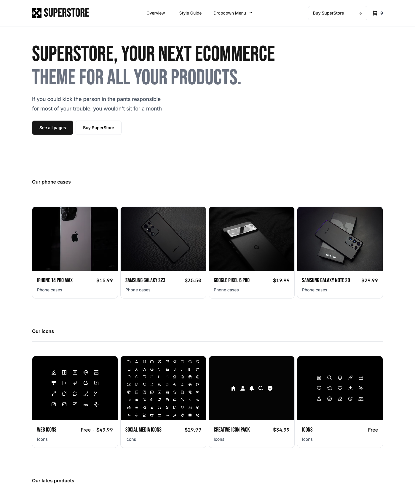 Screenshot of SuperStore