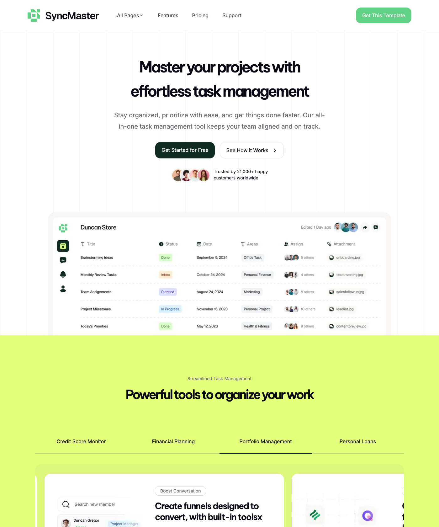 Screenshot of SyncMaster Astro