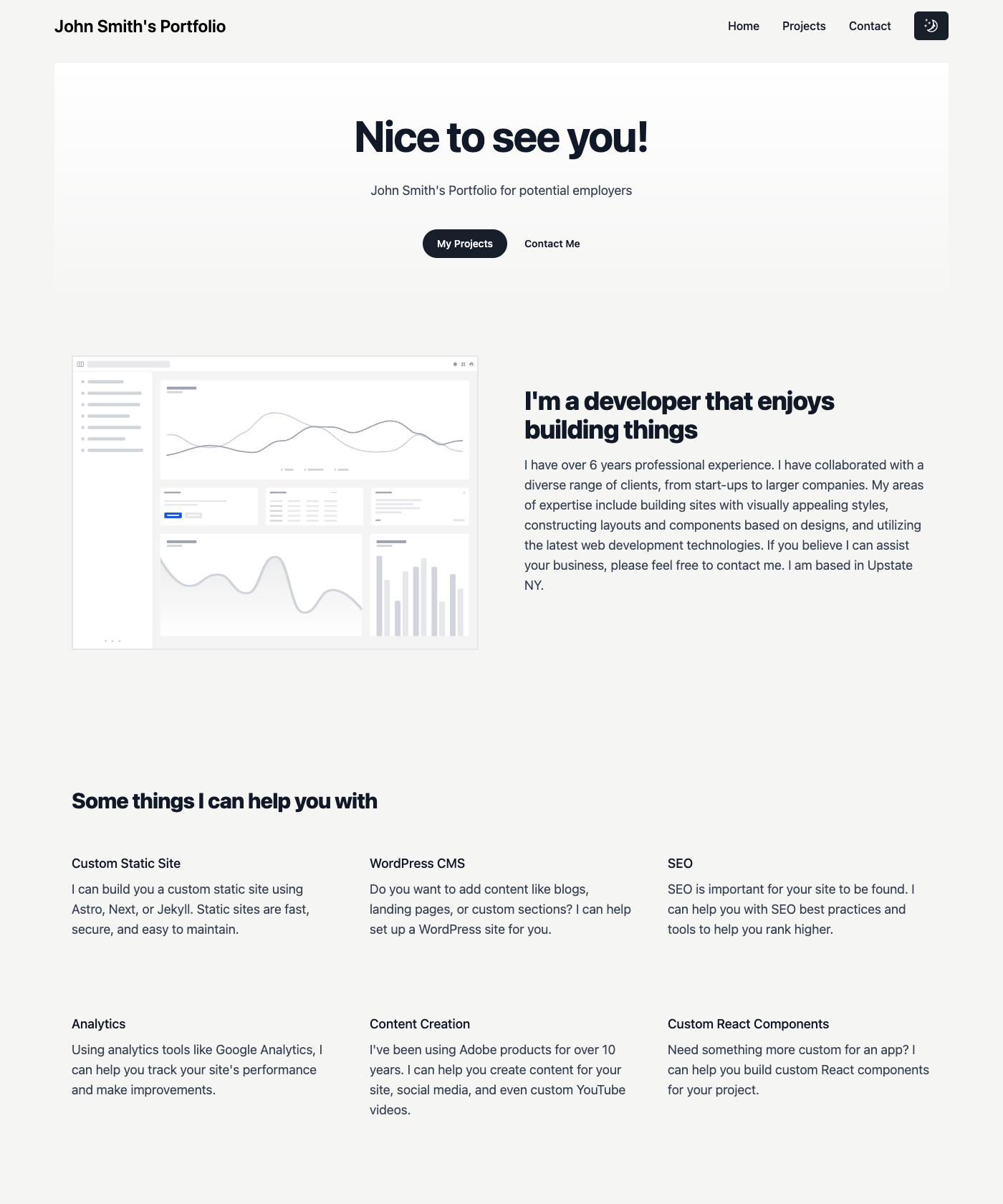 Screenshot of Astro Tailwind Flowbite Template