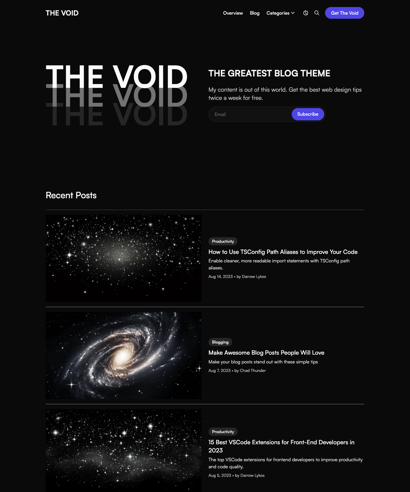 Screenshot of The Void