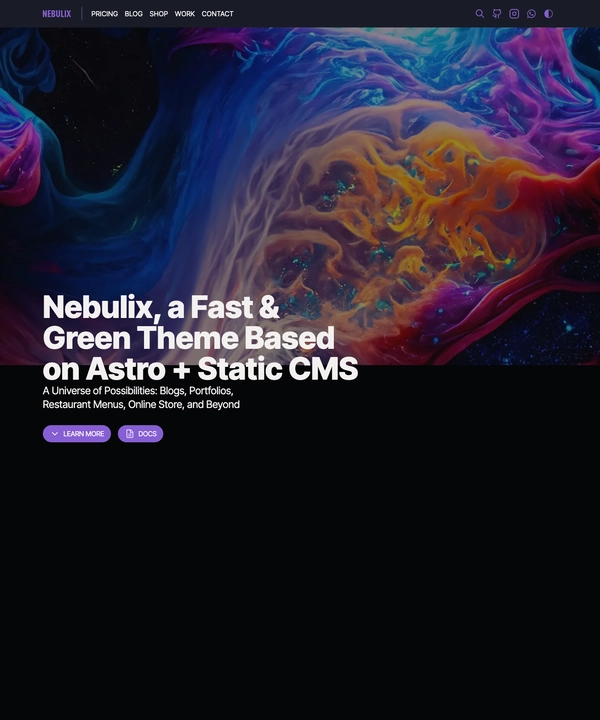 Screenshot of Nebulix