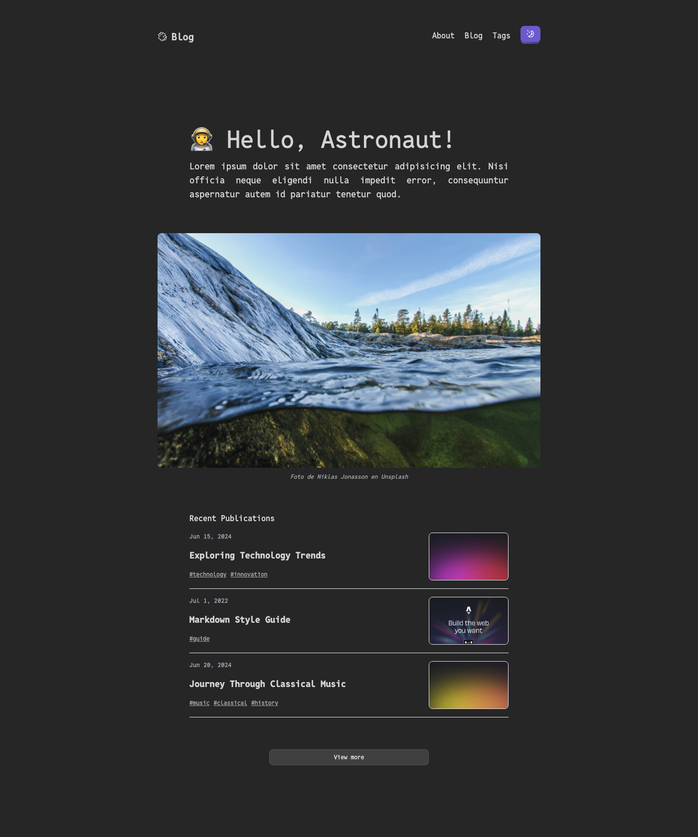 Screenshot of Void Astro
